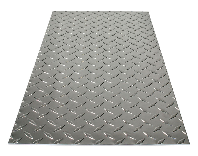 11-7/8" X 23-7/8" Polished Aluminum Treadplate - .073" Thick by M-D Building Products - MDBuildingProducts.com