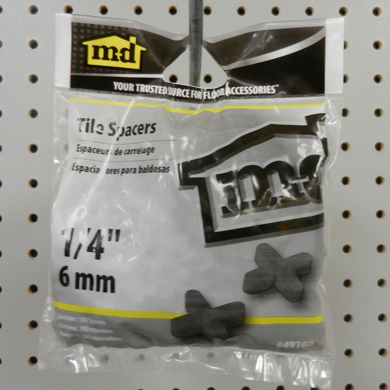 1/4" Tile Spacers (100/Bag) by M-D Building Products - MDBuildingProducts.com